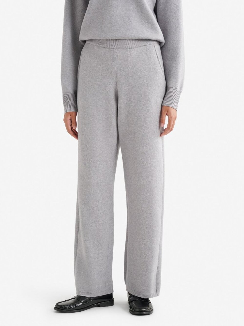 Roots Bowen wide leg pants - grey, size small